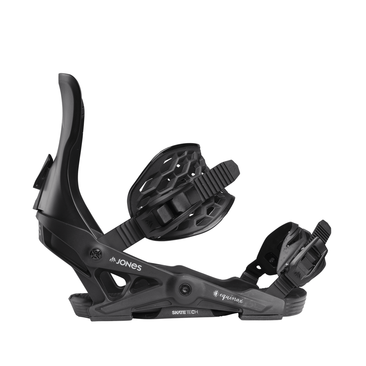 JONES Women's Equinox Snowboard Bindings Eclipse Black 2025 Women's Snowboard Bindings Jones Snowboards 