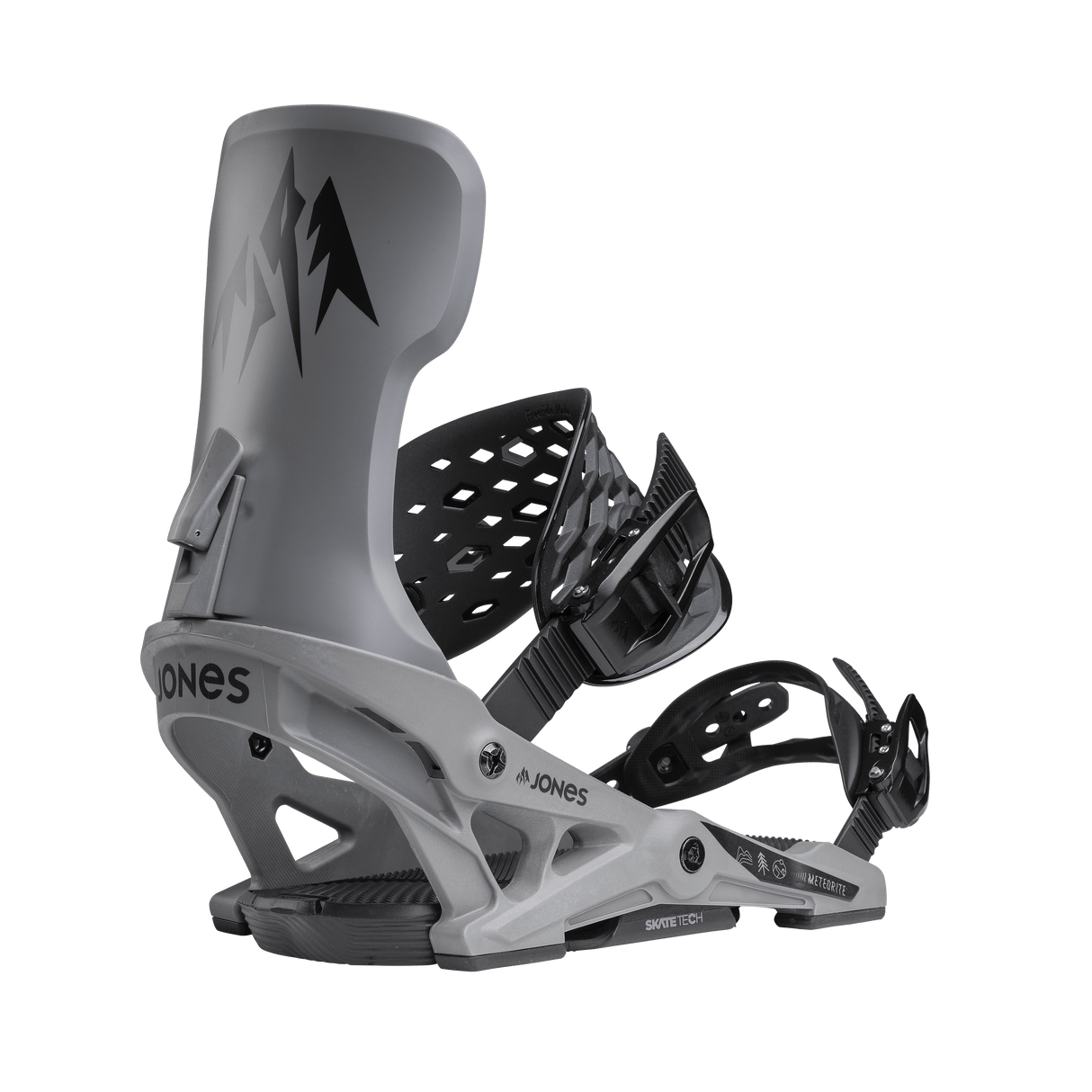 JONES Meteorite Snowboard Bindings Grey 2025 Men's Snowboard Bindings Jones Snowboards 