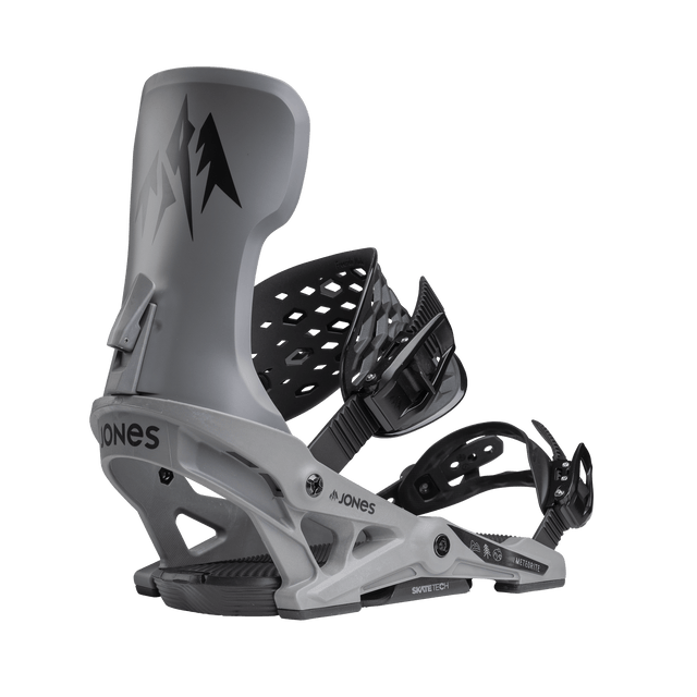 JONES Meteorite Snowboard Bindings Grey 2025 Men's Snowboard Bindings Jones Snowboards 