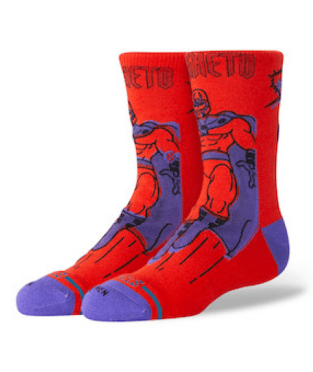 STANCE Kids Marvel x Stance Magneto Crew Socks Red Youth Socks Stance 