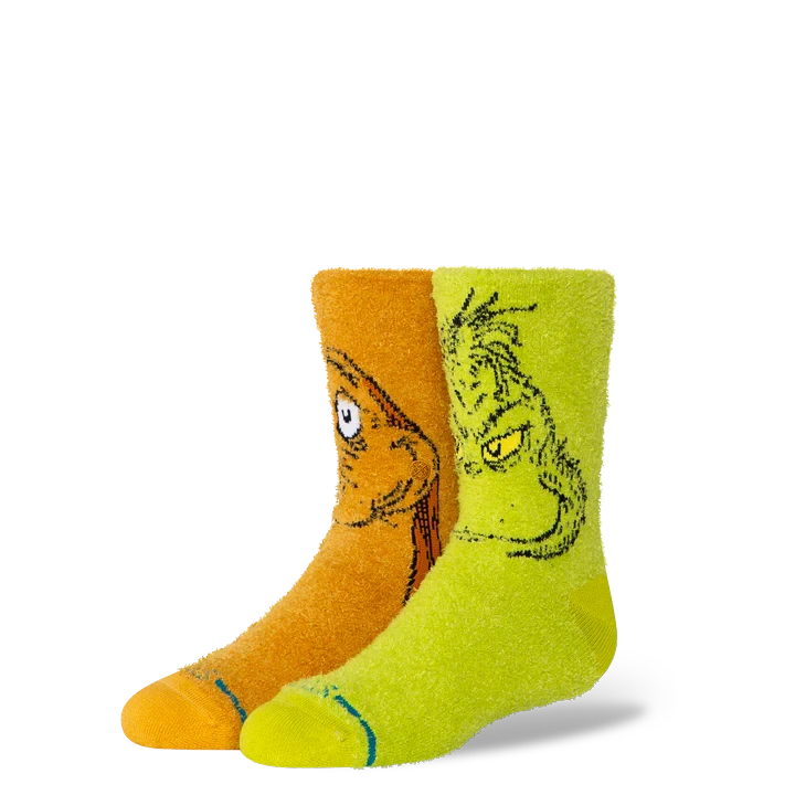 STANCE Kids The Grinch x Stance Grinch And Max Crew Socks Green Youth Socks Stance 