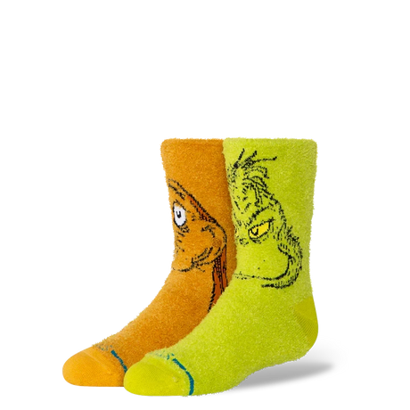 STANCE Kids The Grinch x Stance Grinch And Max Crew Socks Green Youth Socks Stance 