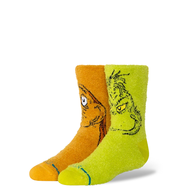 STANCE Kids The Grinch x Stance Grinch And Max Crew Socks Green Youth Socks Stance 