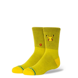 STANCE Kids Pokemon x Stance Pikachu Crew Socks Yellow Youth Socks Stance 