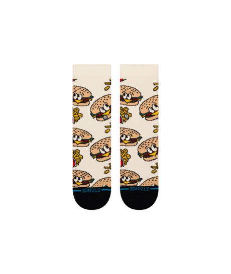STANCE Kids Combo Meal Crew Socks Tan Youth Socks Stance 