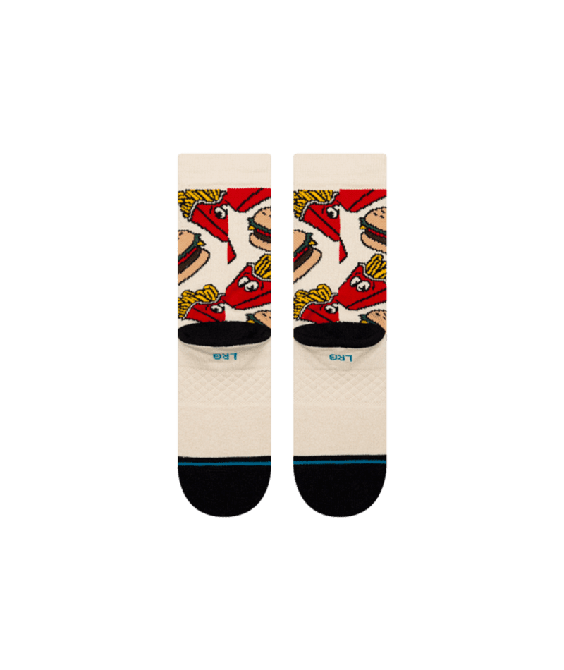 STANCE Kids Combo Meal Crew Socks Tan Youth Socks Stance 