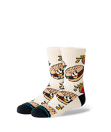 STANCE Kids Combo Meal Crew Socks Tan Youth Socks Stance 