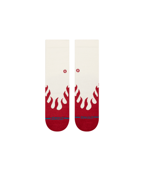 STANCE Kids Heating Up Crew Socks Red Youth Socks Stance 