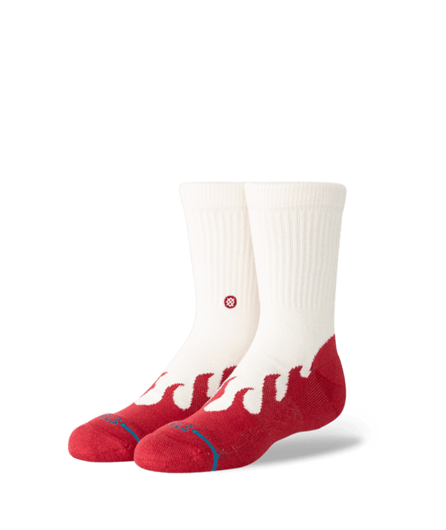 STANCE Kids Heating Up Crew Socks Red Youth Socks Stance 
