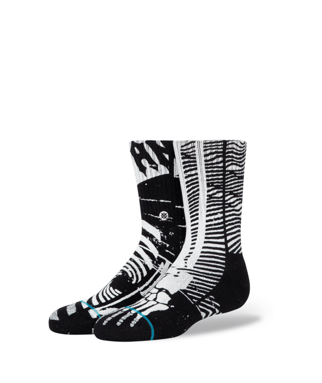 STANCE Kids Xray Vision Crew Socks Black Youth Socks Stance 