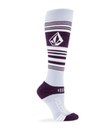 VOLCOM Women's Tundra Tech Snow Socks Lilac Ash Women's Snowboard Socks Volcom 