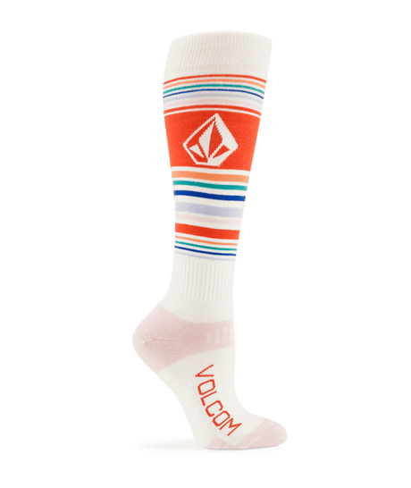 VOLCOM Women's Tundra Tech Snow Socks White Women's Snowboard Socks Volcom 