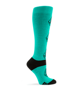 VOLCOM Women's Sherwood Snow Socks Vibrant Green Women's Snowboard Socks Volcom 