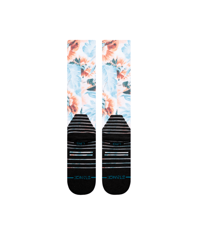 STANCE Kids Flowerful Snow Socks White Youth Snowboard Socks Stance 