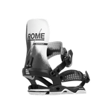 ROME Katana AsymWrap Snowboard Bindings Black/White 2026 Men's Snowboard Bindings Rome 