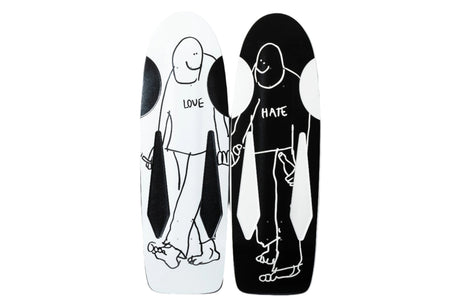 KROOKED Skateshop Day Beamer Love 10.75 White Skateboard Deck Skateboard Decks Krooked 