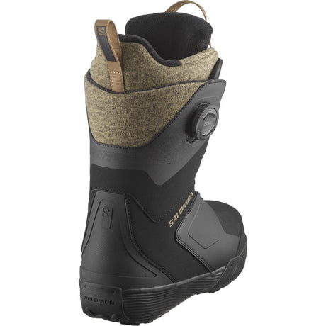 SALOMON Women's Kiana Dual BOA Snowboard Boots Black/Black/Sepia Tint 2024 Women's Snowboard Boots Salomon 