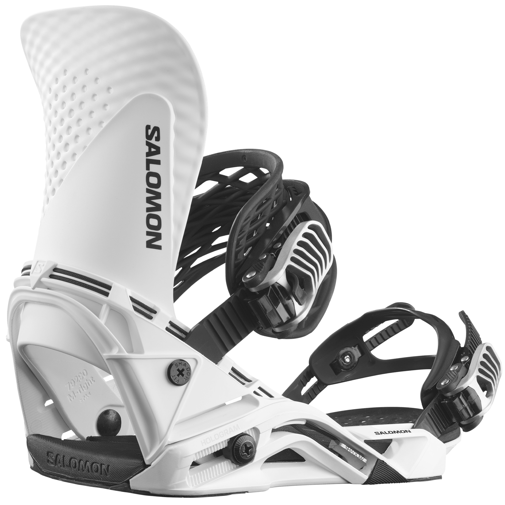 SALOMON Hologram Snowboard Bindings White 2025 - Freeride Boardshop