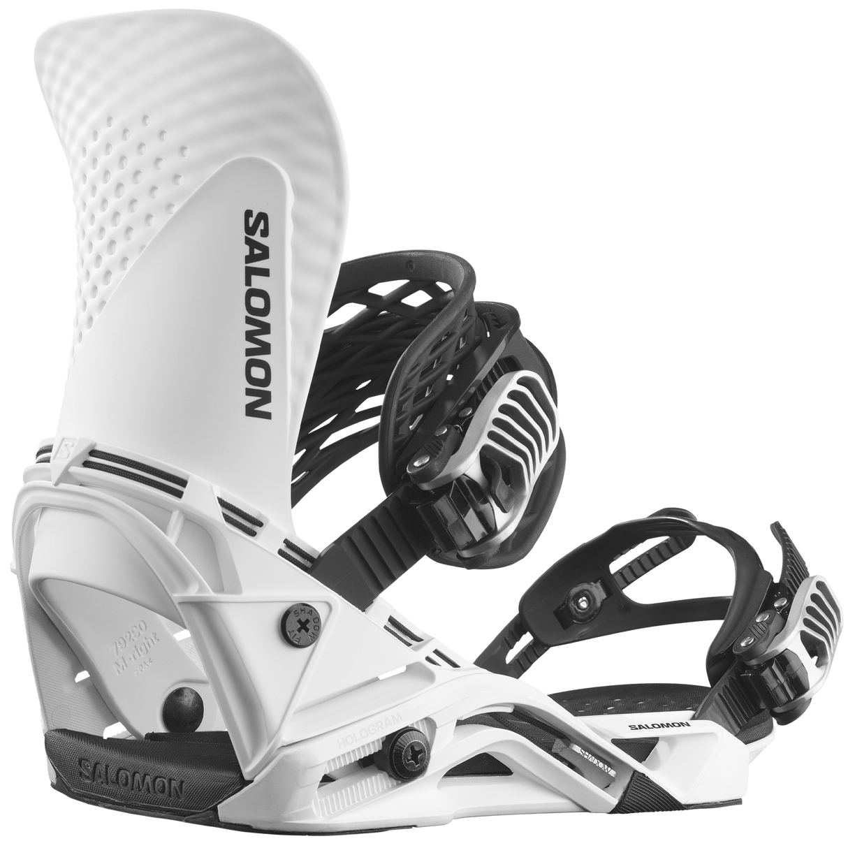 SALOMON Hologram Snowboard Bindings White 2025 Men's Snowboard Bindings Salomon 