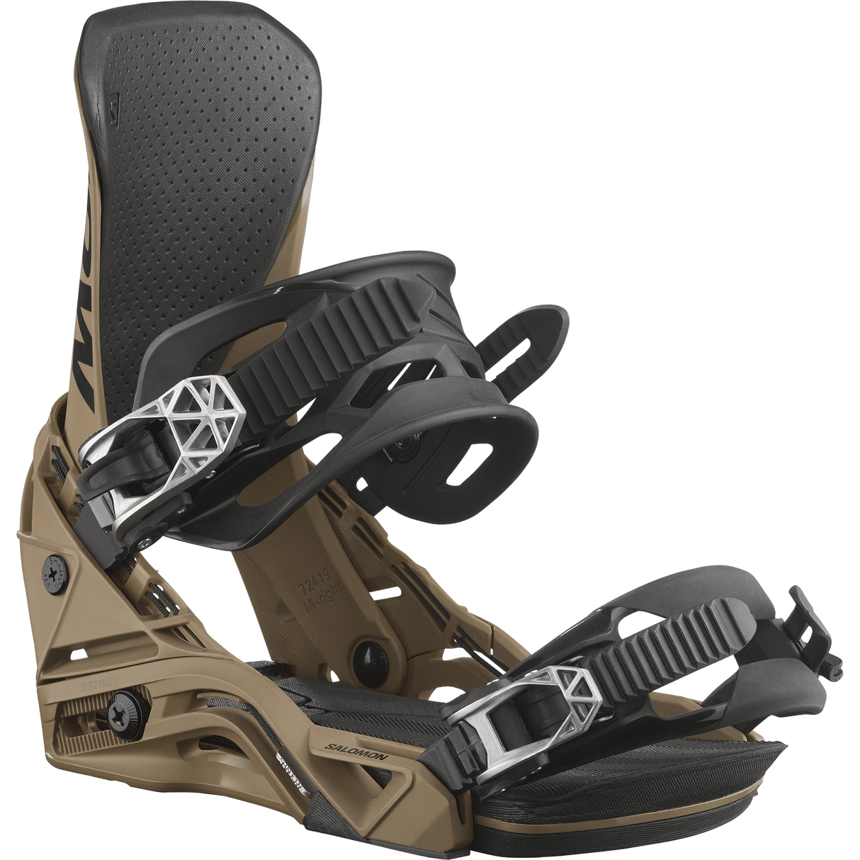 SALOMON District Snowboard Bindings Brown 2025 Men's Snowboard Bindings Salomon 