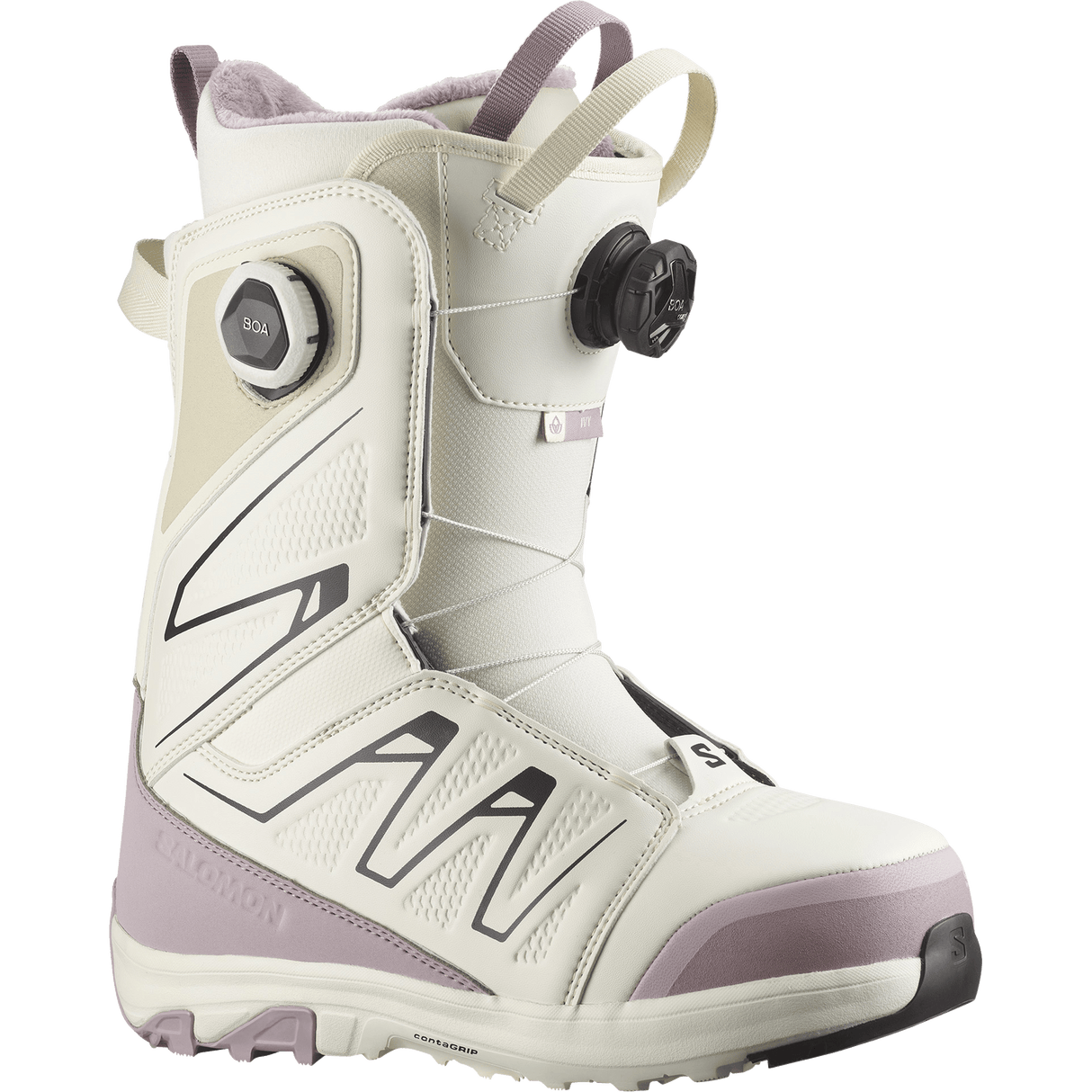 SALOMON Women's Ivy BOA SJ Snowboard Boots Icicle/Nirvana 2026 Women's Snowboard Boots Salomon 