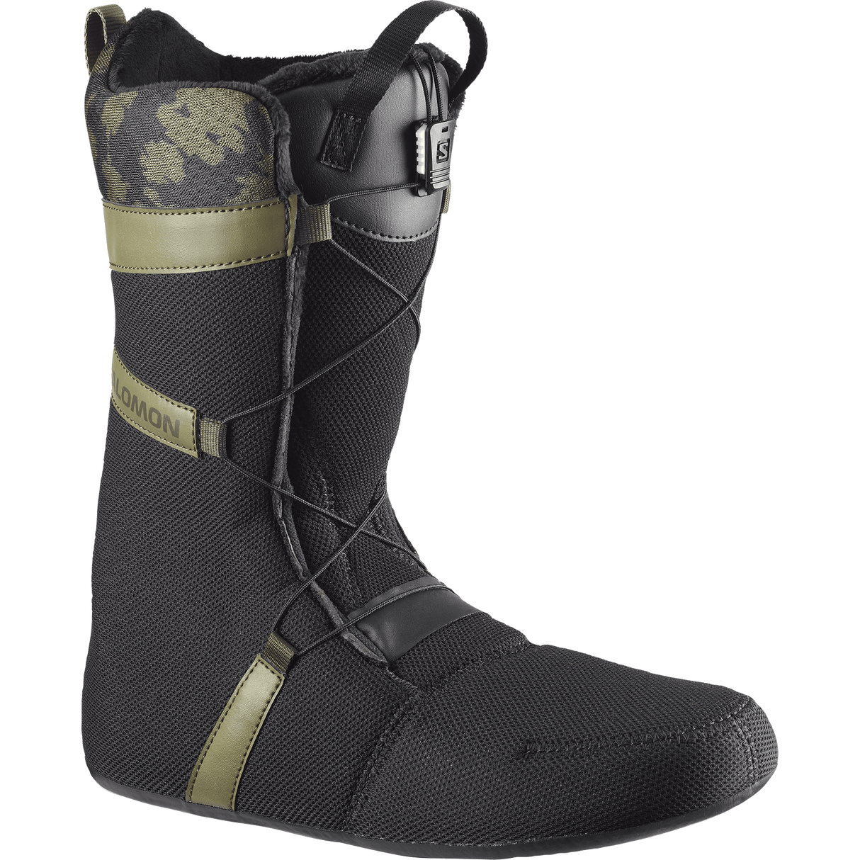 SALOMON Launch BOA SJ Snowboard Boots Black/Olive 2026 Men's Snowboard Boots Salomon 