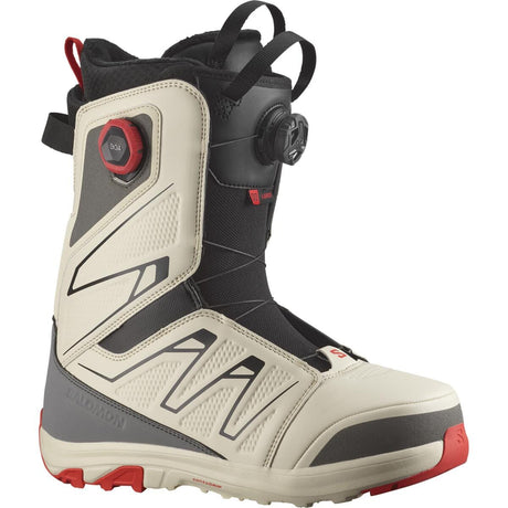 SALOMON Launch BOA SJ Snowboard Boots Almond Milk/Castlerock/Black 2026 Men's Snowboard Boots Salomon 