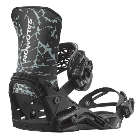 SALOMON District Pro Snowboard Bindings Black/Ice Blue 2026 Men's Snowboard Bindings Salomon 