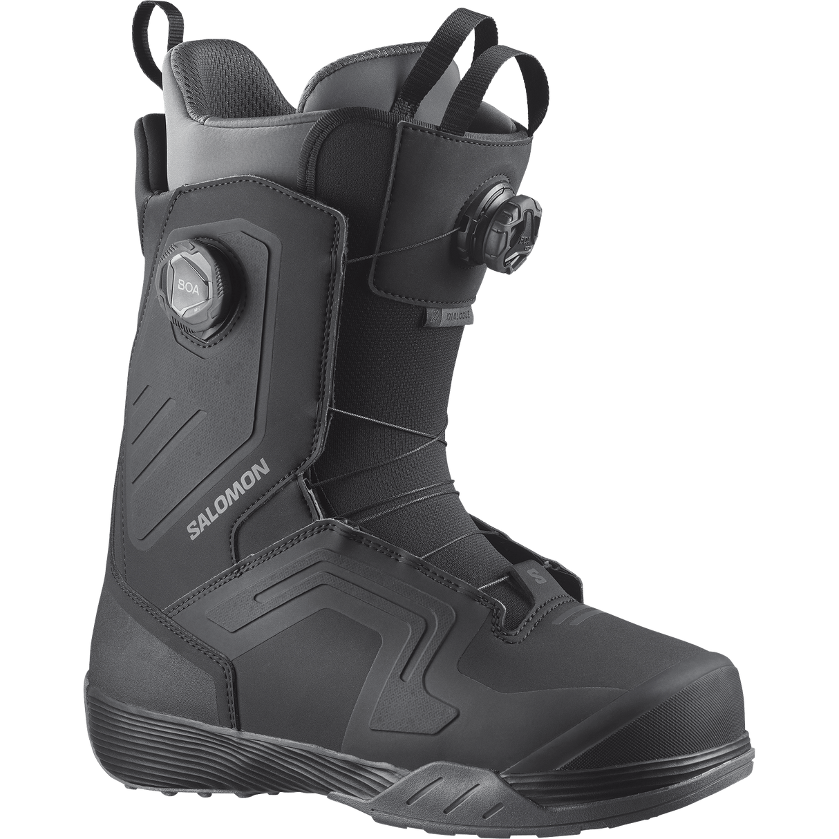 SALOMON Dialogue Dual BOA Snowboard Boots Black/Black/Asphalt 2027 Men's Snowboard Boots Salomon 