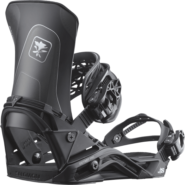 SALOMON District Pro Dustbox Snowboard Bindings Black 2027 Men's Snowboard Bindings Salomon 