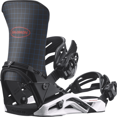 SALOMON District Snowboard Bindings Black/White 2027 Men's Snowboard Bindings Salomon 