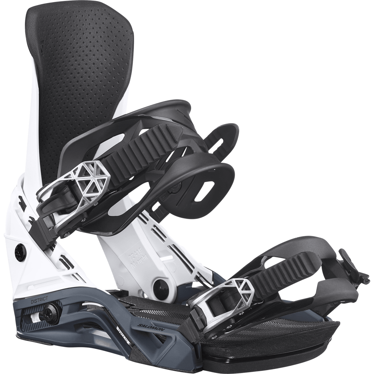 SALOMON District Snowboard Bindings White/Navy Blue 2027 Men's Snowboard Bindings Salomon 