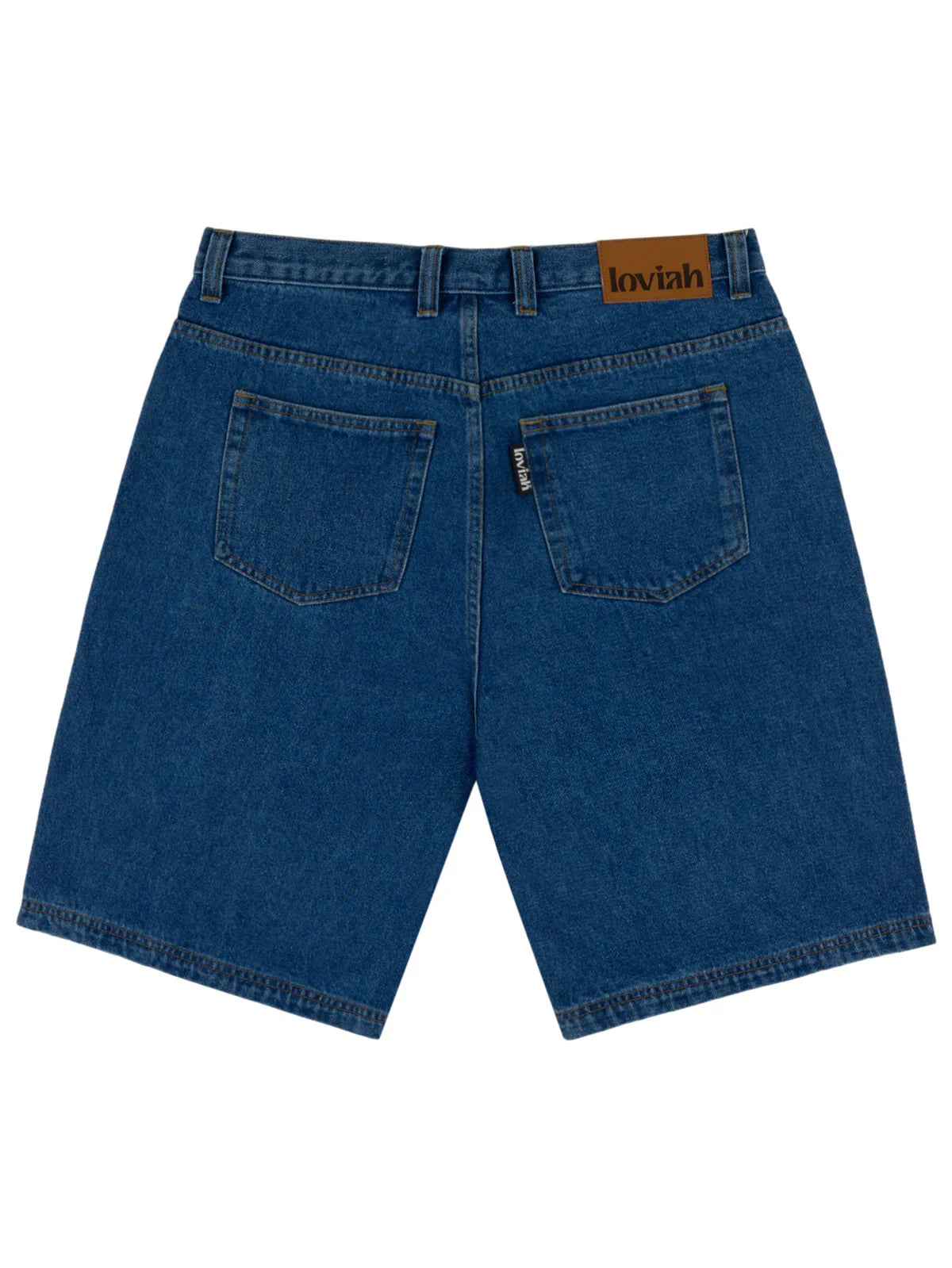 LOVIAH Heartman Denim Shorts Medium Indigo Wash Men's Walkshorts Loviah 