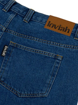 LOVIAH Heartman Denim Shorts Medium Indigo Wash Men's Walkshorts Loviah 
