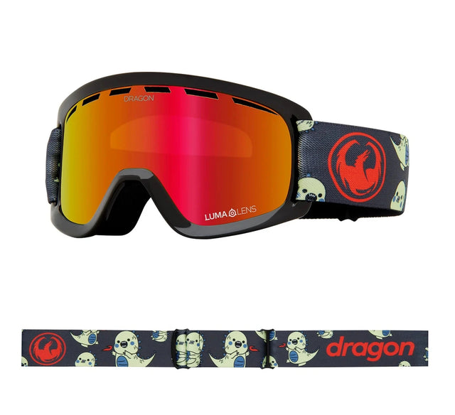 DRAGON Youth Lil D Lil Kaiju - Lumalens Red Ion Snow Goggles Snow Goggles Dragon 