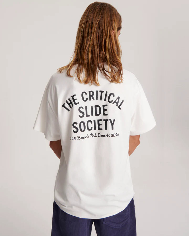 CRITICAL SLIDE Local T-Shirt Vintage White Men's Short Sleeve T-Shirts The Critical Slide Society 