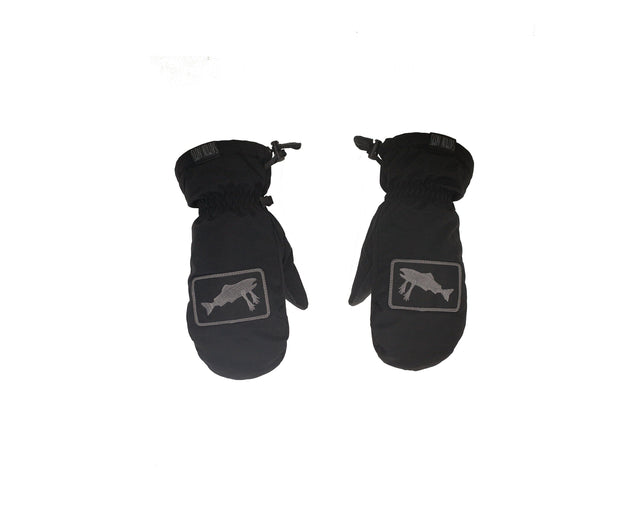 SALMON ARMS Classic Mitt Logo Black/Grey Men's Snow Mitts Salmon Arms 