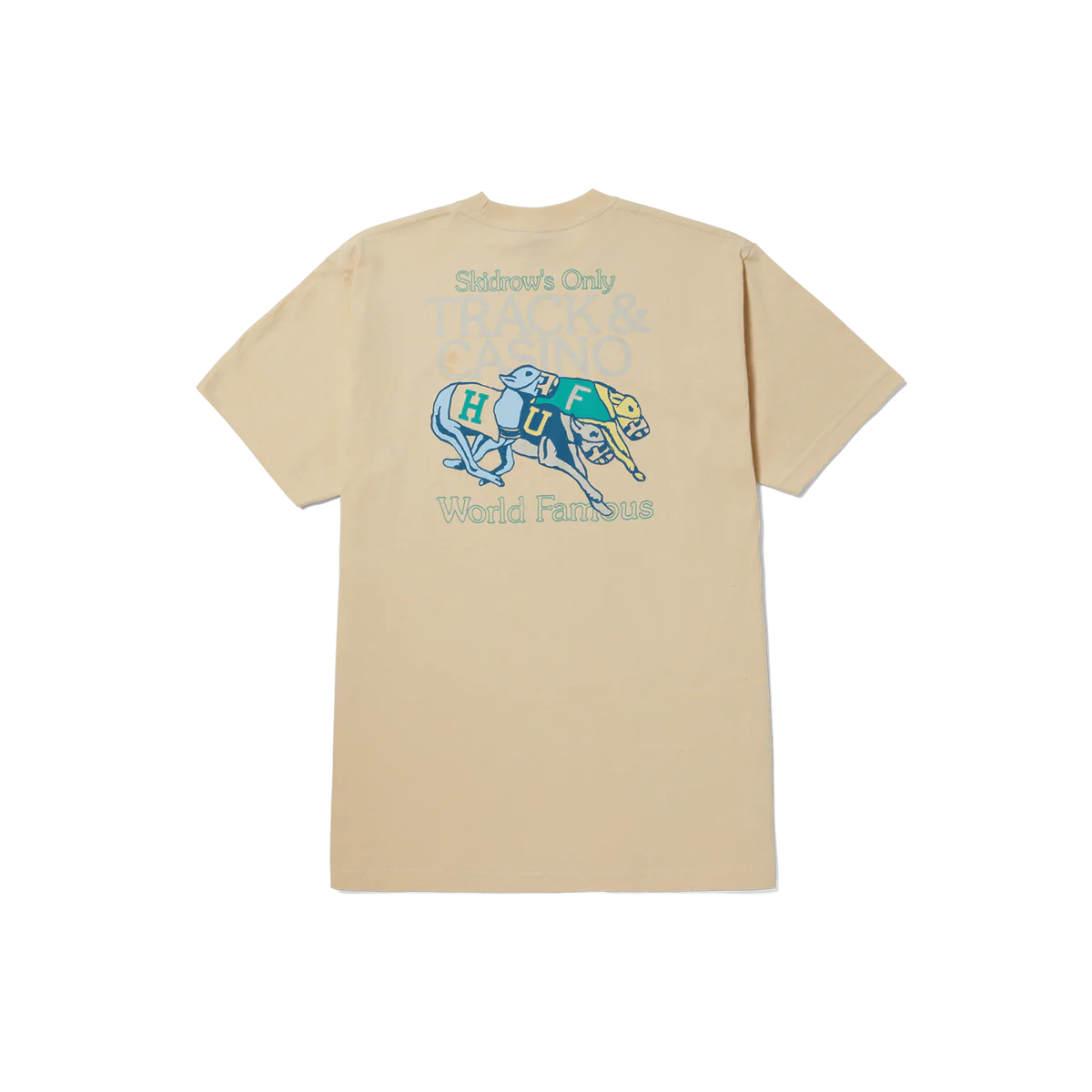 HUF Long Shot T-Shirt Wheat Men's Short Sleeve T-Shirts huf 