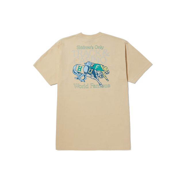 HUF Long Shot T-Shirt Wheat Men's Short Sleeve T-Shirts huf 