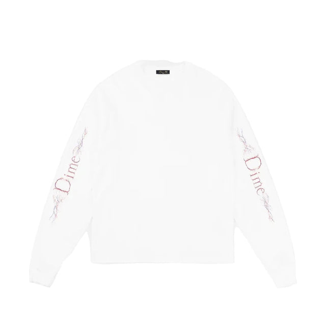 DIME Classic Veins Long Sleeve T-Shirt White Men's Long Sleeve T-Shirts Dime MTL 