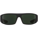 SPY Logan Soft Matte Black - Happy Grey Green Polarized Sunglasses Sunglasses Spy 