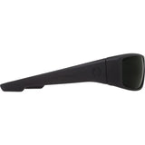 SPY Logan Soft Matte Black - Happy Grey Green Polarized Sunglasses Sunglasses Spy 