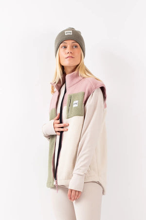 EIVY Women's Lumberjackie Sherpa Vest Faded Blocks Women's Vests Eivy 