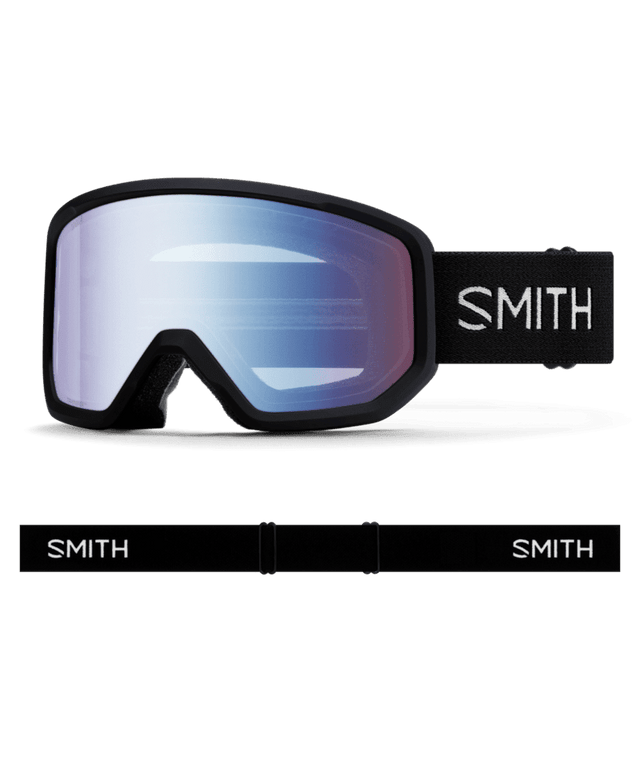 SMITH Transfer Black - Blue Sensor Mirror Snow Goggle Snow Goggles Smith 
