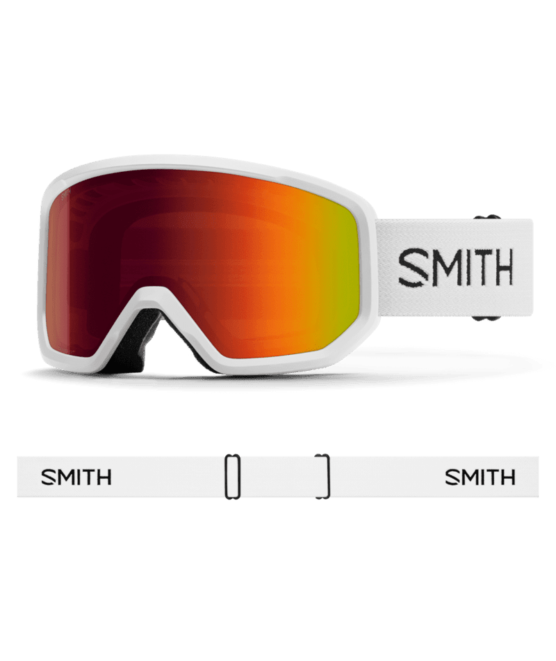 SMITH Transfer White - Red Sol-X Mirror Snow Goggle Snow Goggles Smith 