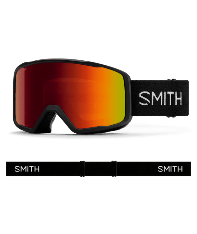 SMITH Tribute Black - Red Sol-X Mirror Snow Goggle Snow Goggles Smith 