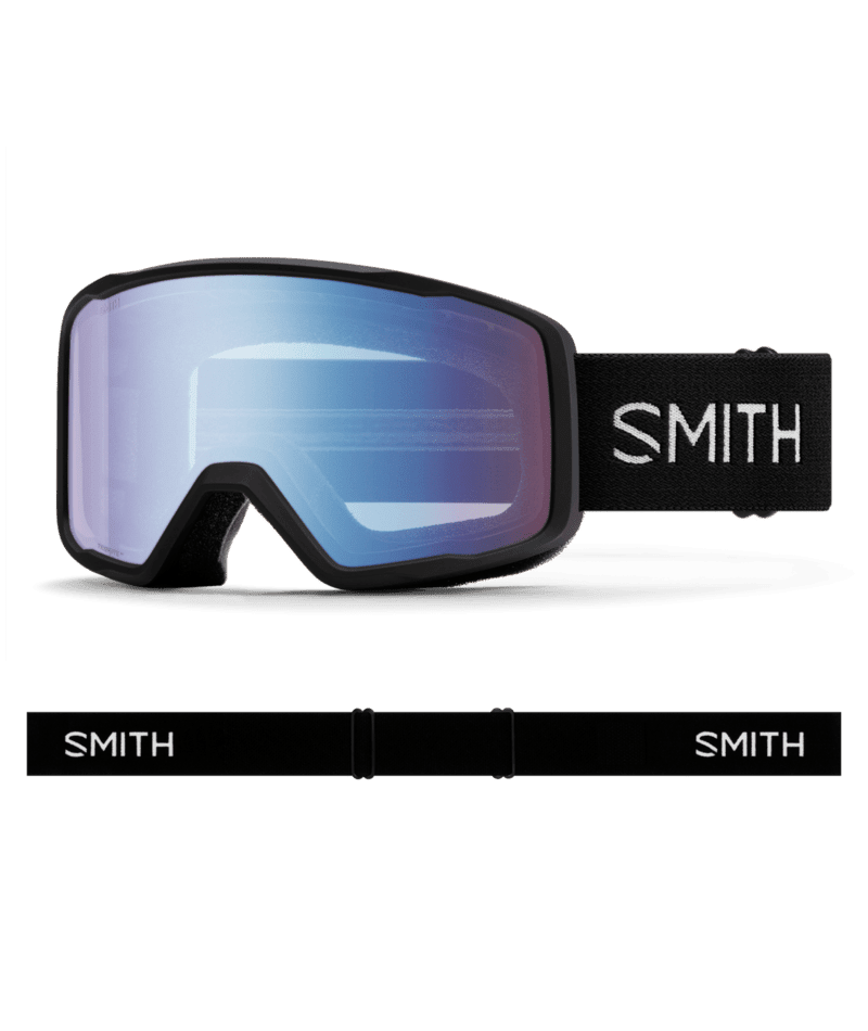 SMITH Tribute Black - Blue Sensor Mirror Snow Goggle Snow Goggles Smith 