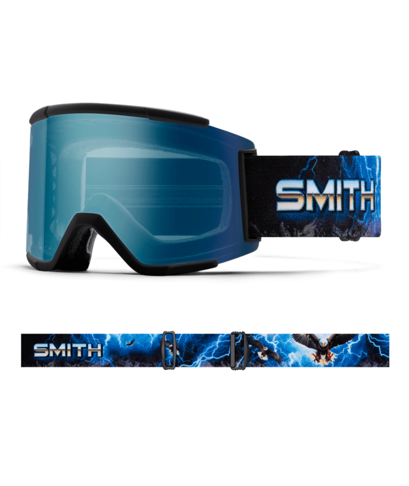 SMITH Squad XL Open Road - ChromaPop Everyday Blue Mirror + ChromaPop Storm Blue Sensor Mirror Snow Goggle Snow Goggles Smith 