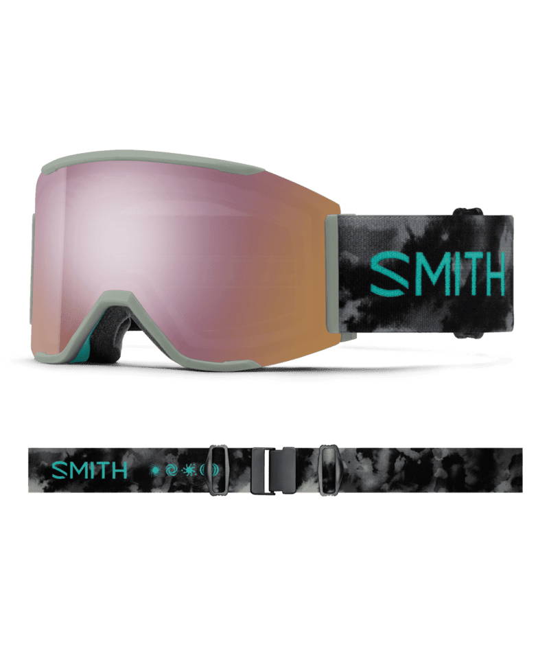 SMITH Squad Mag Mind Expanders - ChromaPop Everyday Rose Gold Mirror + ChromaPop Storm Rose Flash Snow Goggle Snow Goggles Smith 
