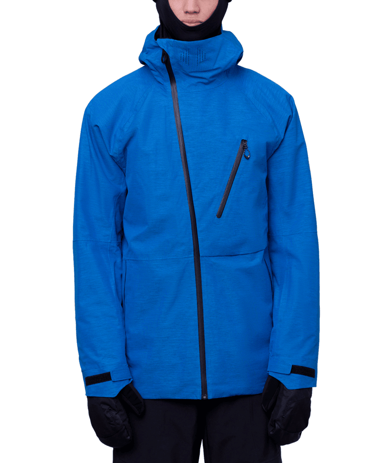 686 Hydra Thermagraph Snowboard Jacket Blue Slush Heather 2024 Men's Snow Jackets 686 